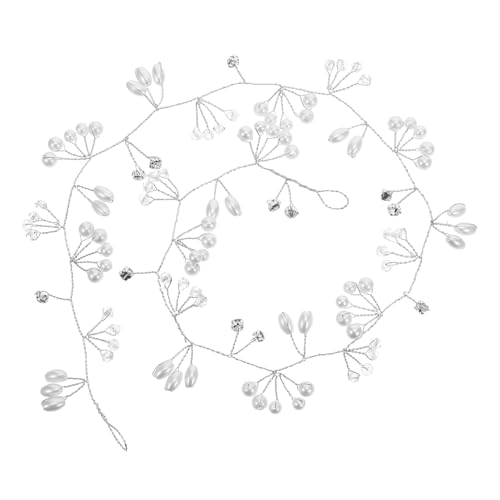 LIFKOME 3 Stück Handgefertigtes Braut Haarschmuck Weicher Perlenkette Elegantes Rutschfestes Haarband für Hochzeiten und Festliche Anlässe Sanftes Styling für Braut und Brautjungfern von LIFKOME