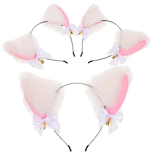 LIFKOME 3stücke Katzenohren Haarreifen Kreative Cartoon Design Kopfbedeckung Für Party Cosplay Und Kostüme Leicht Und Für Damen Und Mädchen von LIFKOME