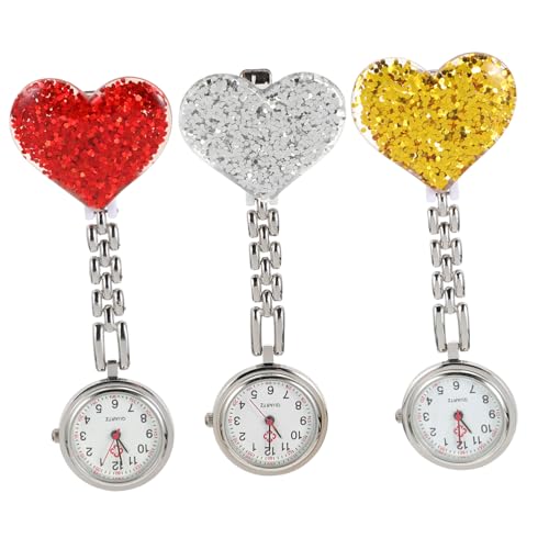 LIFKOME 3stücke Teiliges Clip-Uhr Pflegekräfte Uhr Und Präzise Zeitmessung Einfach Zu Tragen Für Medizinisches Personal Und Studenten von LIFKOME