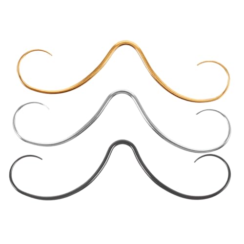 LIFKOME 3 Stück Nasenringe Septum Fake Piercing Mustache Design Silber Schwarz Gold für Damen und Herren Hautfreundlich Poliert Einfach Anzulegen LIFKOME 3 Stück Nasenringe Septum Fake Piercing Mustache Design Silber Schwarz Gold für Damen und Herren Hautfreundlich Poliert Einfach Anzulegen von LIFKOME