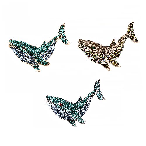 LIFKOME Strass-walbrosche Modeschmuck Brosche Schmucknadel Walbrosche Bezaubernde Kragennadel Brustnadel Für Damen von LIFKOME