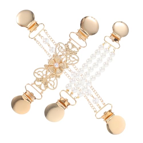 LIFKOME 3stücke Schalclipschnalle Schalclip Cardigan-clips Hinten Für Kleider Broschenclips Pulloverkleid-cinch Pulloverschalclips Schalkettenclip Cardigan-cinchkette Hemdclip von LIFKOME