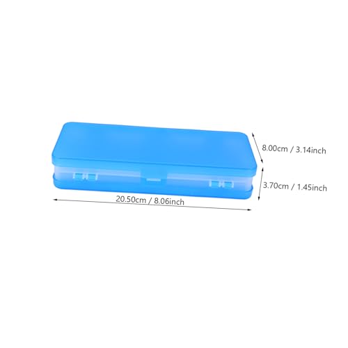 LIFKOME 3 Stück Teiliges Halbtransparentes Federmäppchen mit Doppelseitigem Design Große Aufbewahrungsbox für Stifte und Schreibwaren Frosted Pencil Case für Schüler Büro Kreativ und von LIFKOME