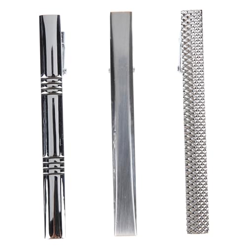 LIFKOME 3 Stück Teiliges Herren Krawattenklammer Schmal Stilvoll für Business Hochzeit Party und Alltag Hemd Krawattenklammer Modisches Accessoire für Männer von LIFKOME