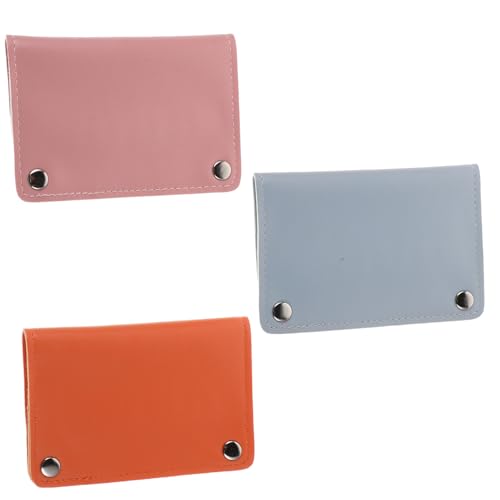 LIFKOME 3 Stück Teiliges Nagelfräser-aufsatz-etui mit Schnappverschluss Tragbare Organizer-tasche für Nagelwerkzeuge Mobiler Nageldesign-aufbewahrer in Blau Orange von LIFKOME