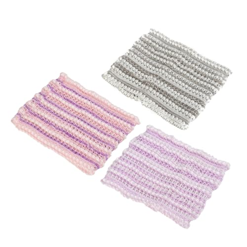 LIFKOME 3 Stück Teiliges Netz stirnband Damen Elastisch Atmungsaktiv Haarband für Gesicht Waschen Duschen Spa Komfortabel Modisch Zufällige Farbe Zufällige Farbe von LIFKOME