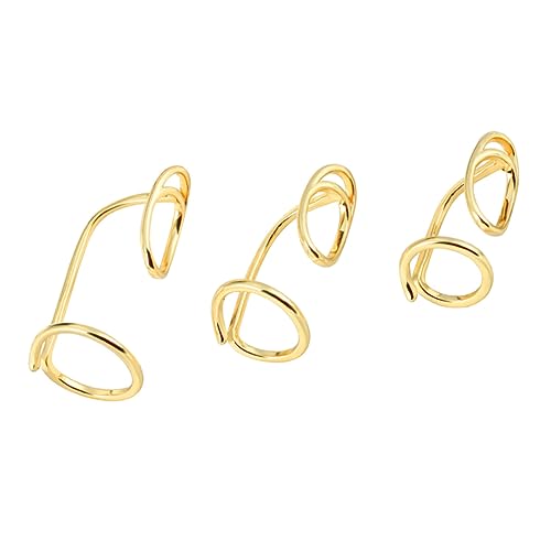 LIFKOME 3 Stück Teiliges Verstellbares Nagel Metallring aus Langlebigem Kupfer Nail Jewelry für Damen Einzigartige Fingerspitzen Dekoration für Gel und Naturnägel von LIFKOME