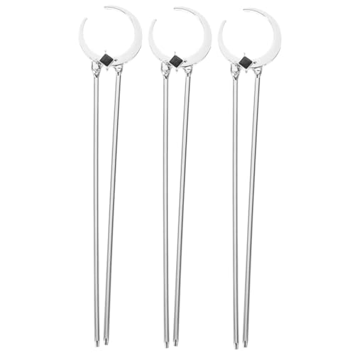 LIFKOME 3 Stück Teiliges Vintage Haarstäbchen aus Metall Langlebig und Rutschfest Elegant Gestaltete Haarnadeln für Damen und Mädchen für Hochzeiten Partys und Alltagsfrisuren von LIFKOME