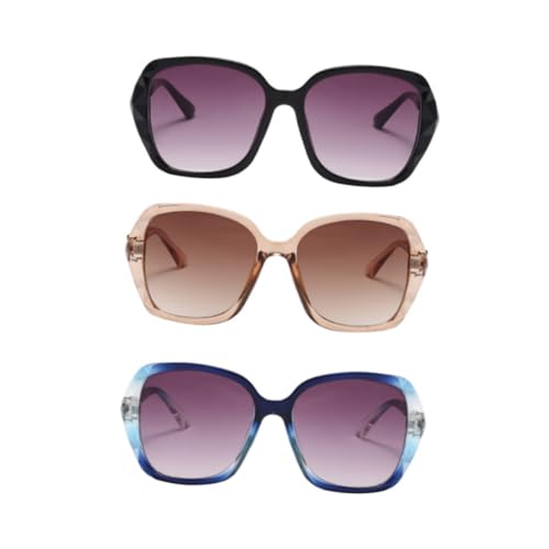 LIFKOME 3 Stücke Unisex Radfahren Sonnenbrille Modische Rahmen Kreative Für Outdoor Strand Reiten von LIFKOME