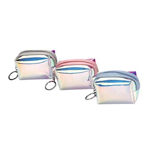 LIFKOME 3stücke Kreative Aufbewahrungstaschen Für Damen Bunte Kleine Transparente Taschen wasserdichte Organisationstaschen Zum Mitnehmen Geeignet Für Geldbörse Telefon Lippenstift von LIFKOME
