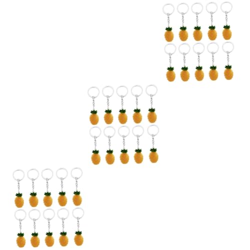 LIFKOME 3 Sets Eleganter Ananas-schlüsselanhänger Harz-schlüsselring Handgefertigter Schlüsselanhänger Für Frauen 10 Stück * 3 von LIFKOME