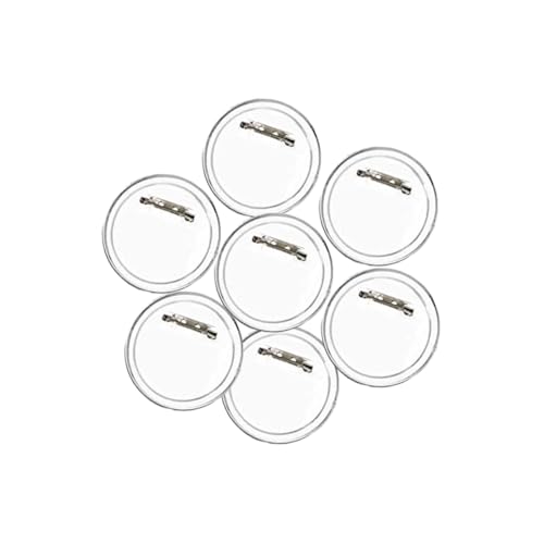 LIFKOME 30 Stück Acryl Design Knopf Bastelbedarf Abzeichen Transparenter Knopf Mit Abzeichen Mit Anstecknadel Transparenter Knopf Abzeichen Set von LIFKOME