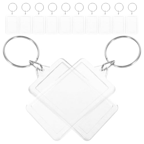 LIFKOME 30stücke Transparente Schlüsselanhänger Mit Bildhalter Foto Schlüsselanhänger Für Personalisierte Gestaltung Für Und Kreative Projekte von LIFKOME
