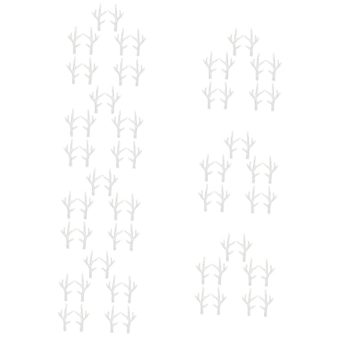 LIFKOME 35paare Künstlichen Geweih Weihnachtsdekorationen Headdress Zubehör Für Festliche Anlässe Weiße Dekorative Antler Für Weihnachten Partys Und Kostüme von LIFKOME