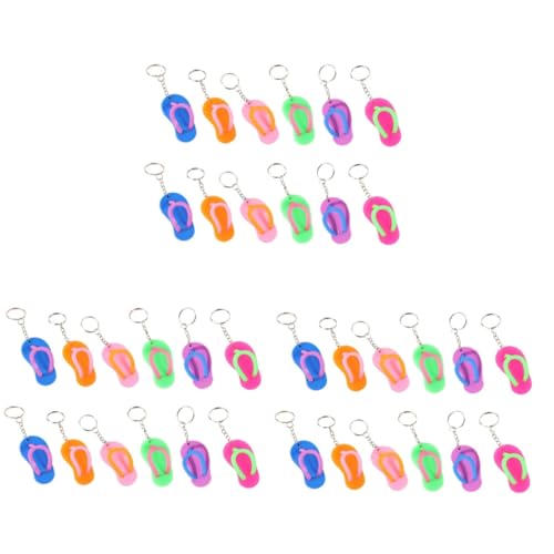 LIFKOME 36 STK Hausschuhe Schlüsselanhänger autozubehör kfz zubehör Schuh-Schlüsselanhänger für Paare Kinderschlüsselanhänger für Rucksäcke Anhänger in Flip-Flop-Form Taschenanhänger von LIFKOME