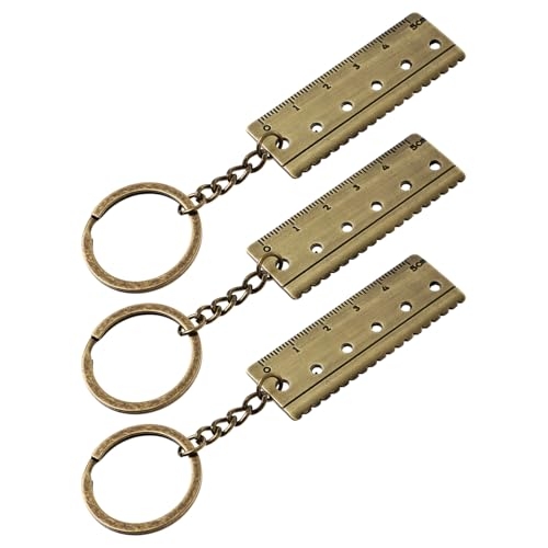 LIFKOME Metall-schlüsselanhänger Dekorative Form Lineal Schlüsselanhänger Zum Aufhängen Der Schultasche von LIFKOME