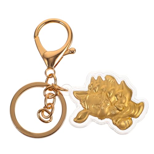 LIFKOME 3St Goldfolie Kaninchen Schlüsselanhänger Autodekoration Auto-Schlüsselanhänger für Frauen Kreativer Schlüsselanhänger Bunny Schlüsselanhänger goldene Geldbörse Geldbeutel-Dekore von LIFKOME