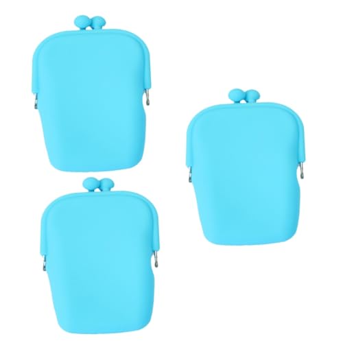 LIFKOME 3stücke Silikon Kosmetiktasche Jelly-Farben wasserdichte Aufbewahrungstasche Für Handy Münzen Und Kleine Gegenstände Für Reisen Und Alltag Zufällige Farben von LIFKOME