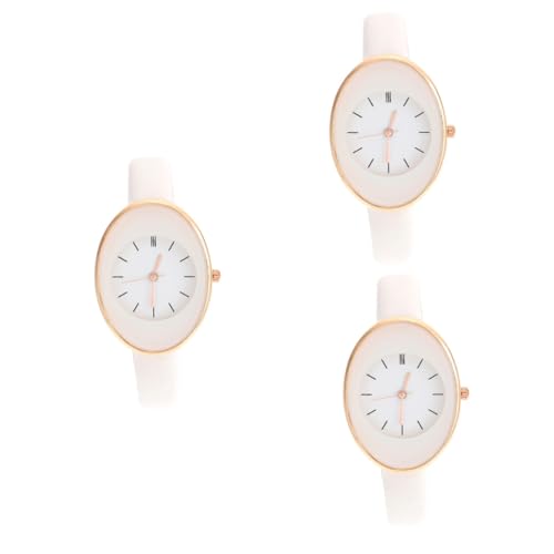 LIFKOME 3stücke Damen Armbanduhr Mit Verstellbarem Lederarmband Quarzuhr Für Und Vielseitige Uhr Im Schlichten Design Für Büro Und von LIFKOME