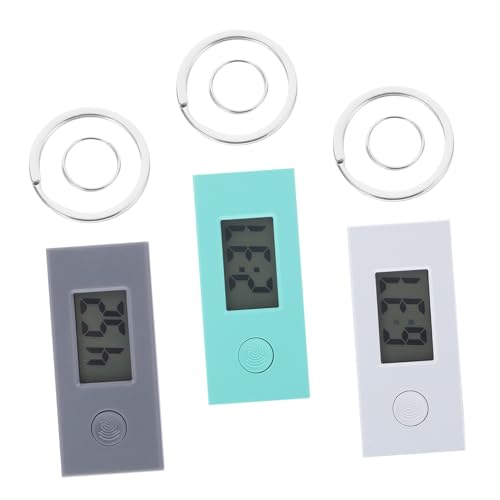 LIFKOME 3stücke Digitale Taschenuhr Mit Schlüsselanhänger Tragbare Kleine Uhr Mit Großer Ziffernanzeige Für Schüler Und Krankenschwestern von LIFKOME