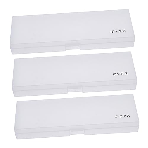 LIFKOME 3stücke Transparente Aufbewahrungsbox Für Pinsel Multifunktionale Kosmetik Und Schmuck-Organizer Für Stifte Schreibwaren Und Praktisch Robust Langlebigem Material von LIFKOME