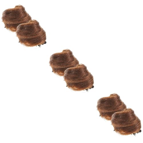 LIFKOME 3er-sets Haarknoten Mit Katzenohren Haarschmuck Clip Dutt Haarteil Haarverlängerung Für Frauen Modischer Look 2 Stück * 3 von LIFKOME