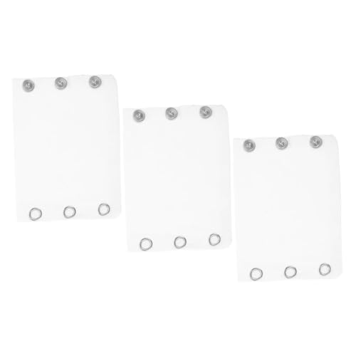 LIFKOME 3st Extra Lange Baumwollkleidung Body-verlängerung Für Babys Verlängerung Des Babybodys Body-extender Mit Druckknopf Overall-verlängerung Verlängerung Für Babykleidung Stoff Weiß von LIFKOME