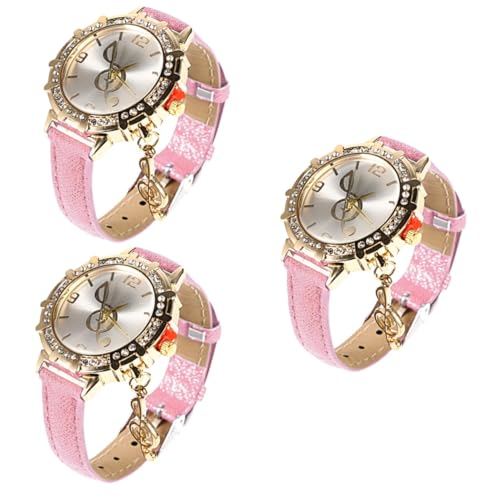 LIFKOME 3stücke Damen Armbanduhr Mit Metallarmband Design Für Alltag Quarz-Uhr Mit Hochwertigem Für Modebewusste von LIFKOME