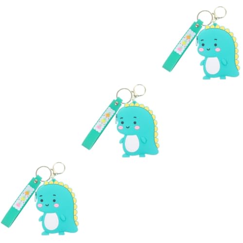 LIFKOME 3st Kleines Dinosaurier-geldbörse Mini-Rucksack-schlüsselanhänger Schlüsseletui Schlüsselanhänger Für Kinder Rucksack-schlüsselanhänger Für Mädchen Lustige Geldbörse Blue Legierung von LIFKOME