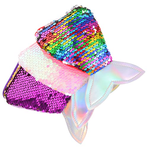 LIFKOME 3stücke Meerjungfrauenschwanz-geldbörse Mit Pailletten Münzbeutel Für Junge Mädchen Kleine Umhängetasche Mit Reißverschluss Partygeschenk Für Mädchengeburtstage von LIFKOME