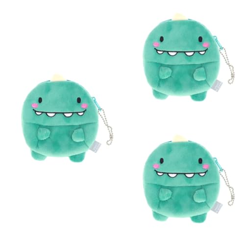 LIFKOME 3stücke Mini Geldbörse Für Mädchen Niedlicher Dinosaurier-münzbeutel Aus Plüsch Mit Reißverschluss Für Bargeld Münzen Und Kleine Gegenstände Für Täglichen Gebrauch Und von LIFKOME