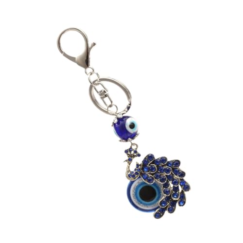 LIFKOME 3st Schlüsselanhänger Auto Glücksbringer Mann Brieftasche Geldbörse Für Männer Anhänger Zum Aufhängen des Autoschlüssels Glücksschmuck Pfauen Hängende Verzierung Wandbehang Glas von LIFKOME