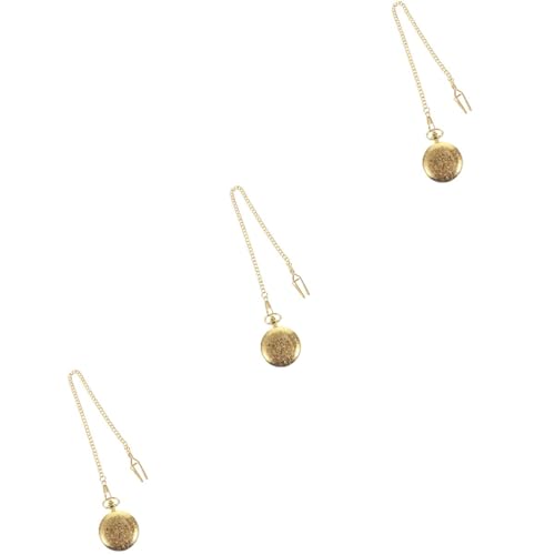 LIFKOME 3stücke Retro Taschenuhr Mit Quarzwerk Große Goldene Vintage-wanduhr Elegante Halskette Für Herren Und Damen Perfektes Zu Weihnachten Geburtstagen Und Jubiläen von LIFKOME