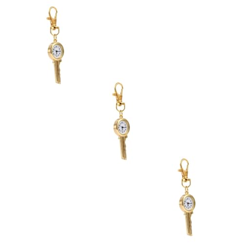 LIFKOME 3stücke Retro Taschenuhr Schlüsselanhänger Aus Edelstahl Mit Quarzwerk Stilvoller Schlüsselring Für Männer Und Frauen Für Väter Und Opa Vintage Design Für Jede Gelegenheit von LIFKOME