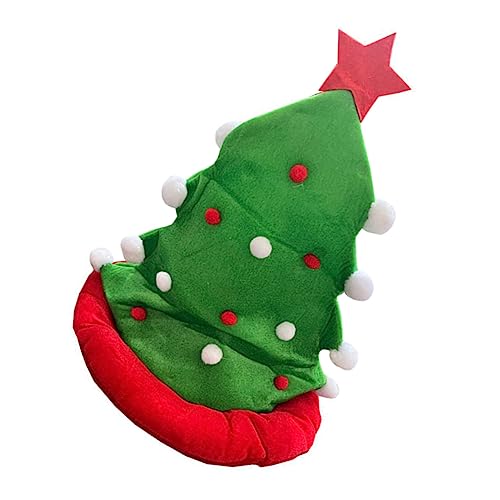 LIFKOME 3st Weihnachtsbaummütze Weihnachtsbaum-stirnband Weihnachtsfeier Kopfschmuck Weihnachtsschmuck Urlaubshut Weihnachtselfenmütze Rote Plüsch-weihnachtsmützen Rentiermützen Flanell von LIFKOME