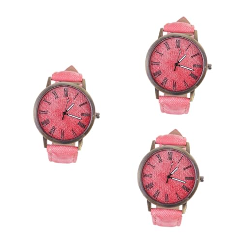 LIFKOME 3stücke Canvas Uhr Für Damen Elegante Präzise Quarzuhr Mit Stilvollem Design Für Jede Gelegenheit Komfortabel Und Langlebig Perfektes Für Frauen Und Freundinnen von LIFKOME