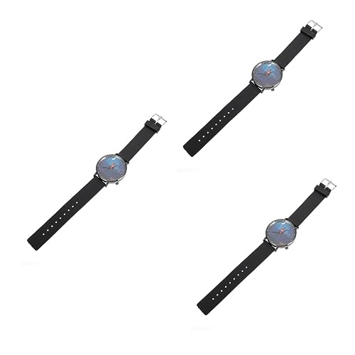 LIFKOME 3stücke Chic Halloween Armbanduhr Für Teenager Universelle Trendige Uhr Mit Großem Ziffernblatt Für Halloween Und Besondere Anlässe Unisex Design von LIFKOME