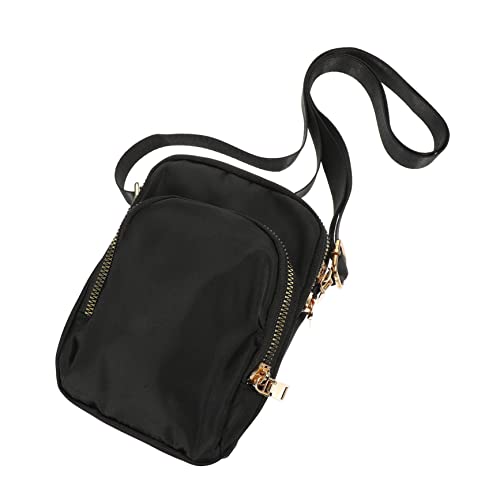 LIFKOME 3stücke Damen wasserdichte Umhängetasche Für Smartphones Leichte Mini Schultertasche Für Shopping Und Schwarz Nylon Klein von LIFKOME