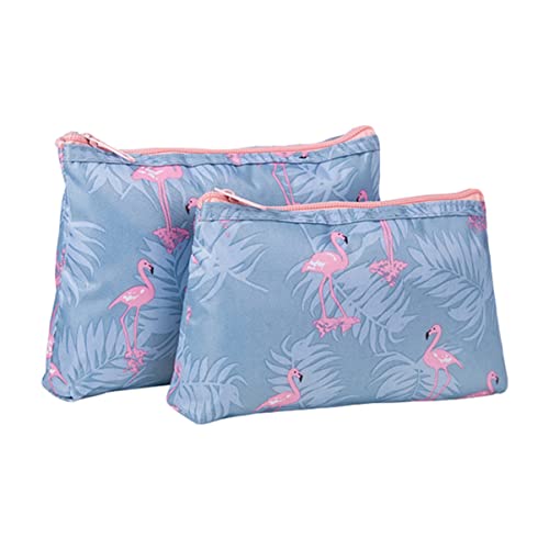 LIFKOME 3stücke Wasserfester Make-up-Tasche Für Damen wasserdichte Reise-Kosmetiktasche Mit Flamingo-Design Tragbare Aufbewahrungstasche Für Kosmetika Hautpflegeprodukte Und Toilettenartik von LIFKOME