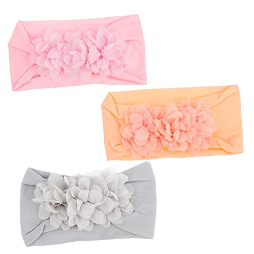 LIFKOME 3stücke Haarband Mit Blumenbogen Elastische Mädchen Kopfbedeckung Für Mädchen Für Partys Fotografie Und Alltagsgebrauch Und Rutschfest von LIFKOME