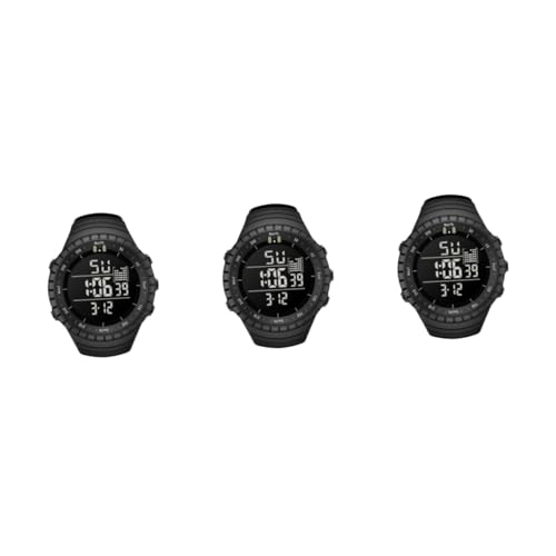 LIFKOME 3stücke Herren Sportuhr Digitaluhr Mit Stoppuhrfunktion Für Outdoor-aktivitäten Strapazierfähig Und Schockresistent Für Männer Die Sport Lieben von LIFKOME