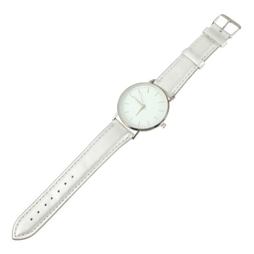 LIFKOME 3stücke Modische Unisex Armbanduhr Mit Silbernem Pu-Armband Retro-Look Analoganzeige Für Damen Und Herren Elegante Freizeit Und Alltagsschmuckstücke von LIFKOME