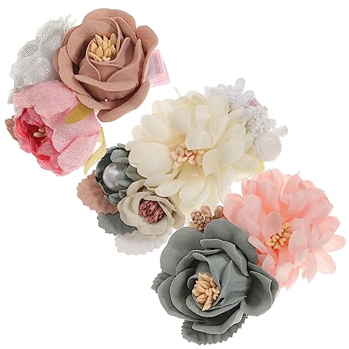 LIFKOME 3stücke Teiliges Blumen Haarclips Für Kleinkinder Haarschmuck Accessoires Für Mädchen Für Geburtstagsfeiern Festtage Und Besondere Anlässe von LIFKOME