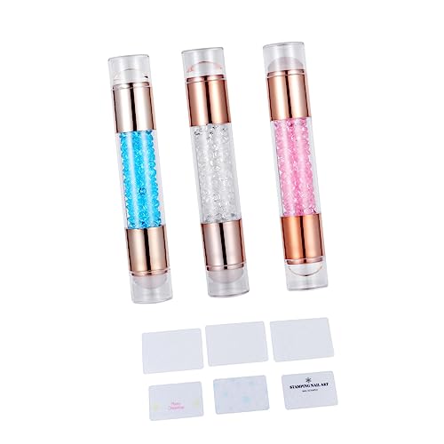 LIFKOME 3stücke Nagel Stempel Werkzeug Acryl Diy Maniküre Stempel Für Nail Art Stamping Mit Reinigungswerkzeugen Für Nägel von LIFKOME