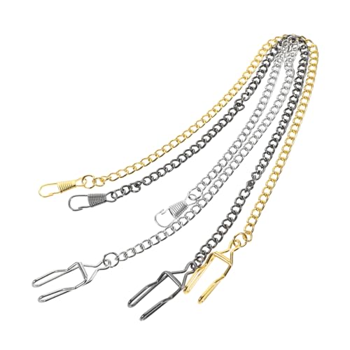 LIFKOME 3stücke Vintage Taschenuhrkette Aus Metall Legierungskette Mit Karabinerverschluss Antike Uhrenkette Für Herren Metallkette Für Taschenuhr Westenketten Für Formelle Anlässe von LIFKOME