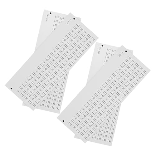 LIFKOME 4 Blätter Kleine Nummernsticker Selbstklebend für Nagellack Organisation Nummerierte Etiketten zur Farbcodierung Maniküre Anzeige und Sortierung Klare Langlebige Aufkleber von LIFKOME