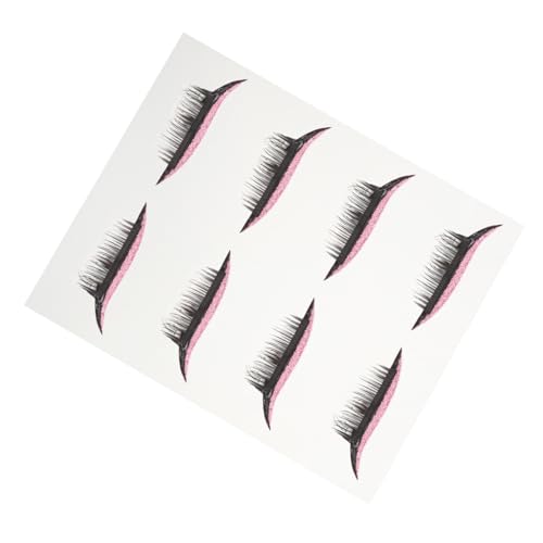 LIFKOME 4 Paare Selbstklebende Eyeliner und Wimpernaufkleber Wasserfest Zarte Augenlinie Einfach Anzubringen für Damen Tägliches Make Up zum Vergrößern der Augen Rosa von LIFKOME