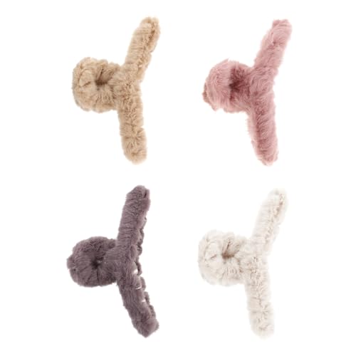 LIFKOME 4 STÜCKE Teiliges Plüschige Haarspangen Flauschige Krallenklammern Weiche Haarklammern Niedliches Haarschmuck Frauen Mädchen Vielseitig und Schonend LIFKOME 4 STÜCKE Teiliges Plüschige Haarspangen Flauschige Krallenklammern Weiche Haarklammern Niedliches Haarschmuck Frauen Mädchen Vielseitig und Schonend von LIFKOME