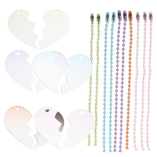 LIFKOME 4 Sätze Schlüsselanhänger selber Machen Herz Brieftasche Schlüsselhalter fürs Auto Gepäckanhänger festlich uniqone unikal Bunte Schlüsselanhänger Schlüssel hängende Stütze Acryl von LIFKOME