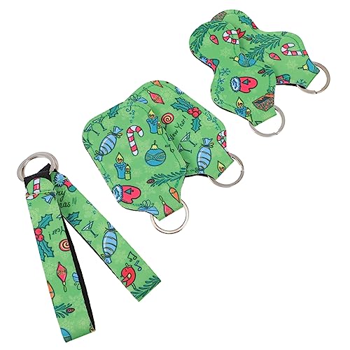 LIFKOME 4sätze Handflaschenhalter Aus Neopren Tragbare Flaschenhüllen Mit Schlüsselanhänger Und Lippenstifthülle Für Reisen Und Aktivitäten Im Freien Teiliges Flaschenhüllen von LIFKOME